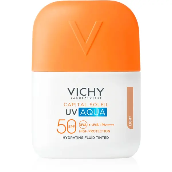 Vichy Vichy Capital Soleil UV Aqua zaščitni tonirani fluid za obraz z vlažilnim učinkom SPF 50 50 ml