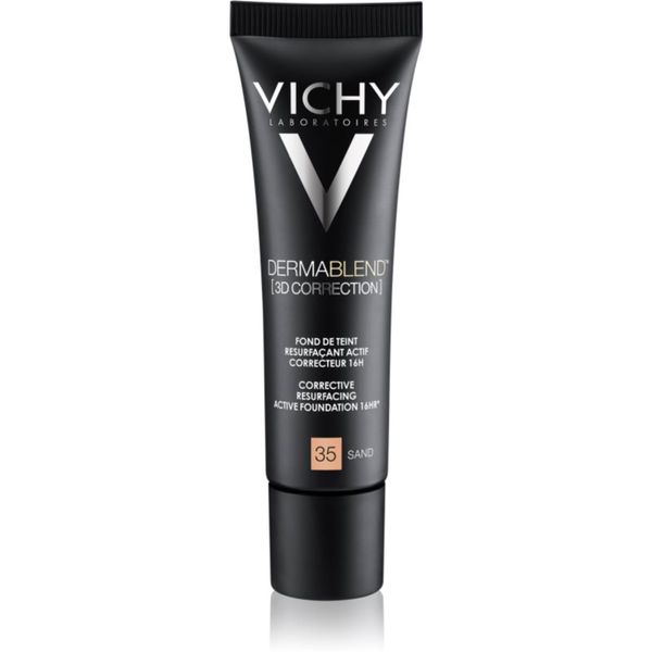 Vichy Vichy Dermablend 3D Correction korektivni gladilni tekoči puder SPF 25 odtenek 35 Sand 30 ml