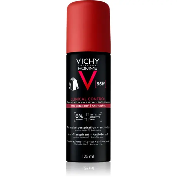 Vichy Vichy Homme Clinical Control deodorant v pršilu proti prekomernemu potenju 125 ml