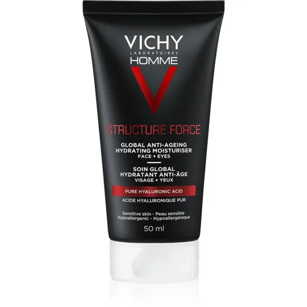 Vichy Vichy Homme Structure Force učvrstitvena krema proti gubam s hialuronsko kislino 50 ml