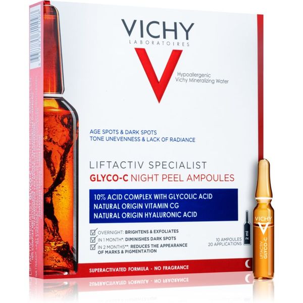 Vichy Vichy Liftactiv Specialist Glyco-C ampule proti pigmentaciji za noč 10 x 2 ml