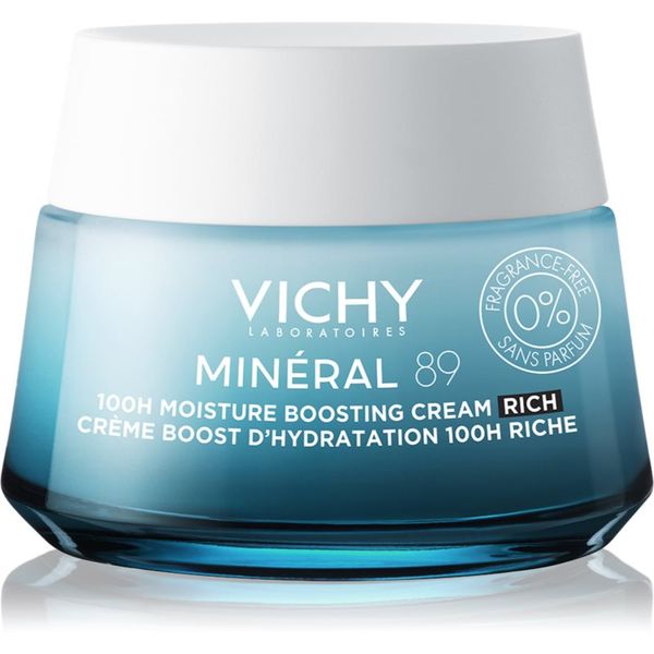 Vichy Vichy Minéral 89 bogata vlažilna krema brez dišav 50 ml