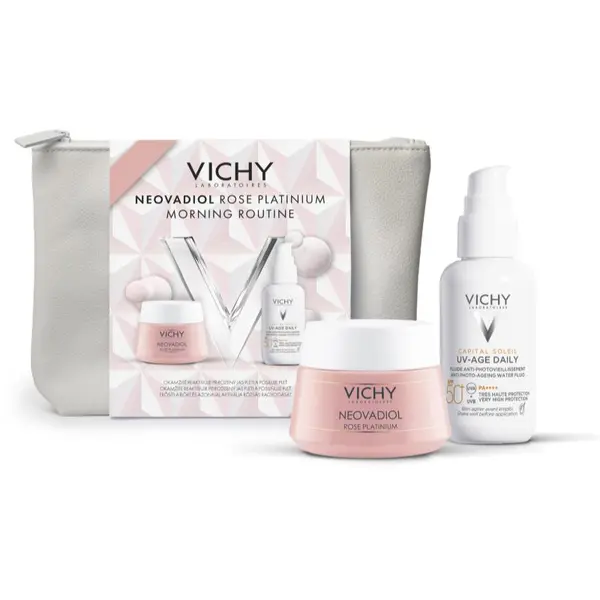 Vichy Vichy Neovadiol Rose Platinium Morning Routine božični darilni set za krepitev kožne pregrade