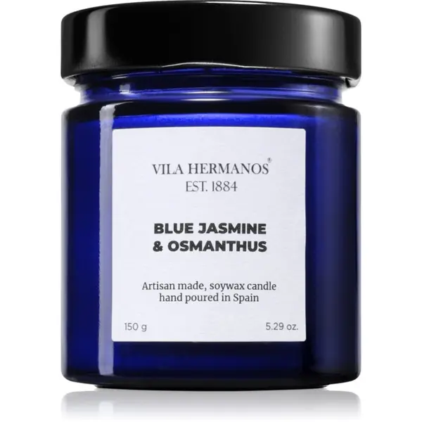 Vila Hermanos Vila Hermanos Apothecary Cobalt Blue Blue Jasmine & Osmanthus dišeča sveča 150 g