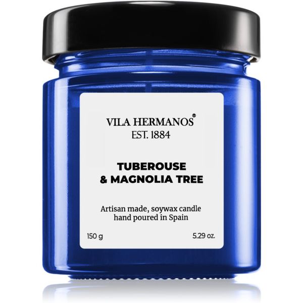 Vila Hermanos Vila Hermanos Apothecary Cobalt Blue Tuberose & Magnolia Tree dišeča sveča 150 g