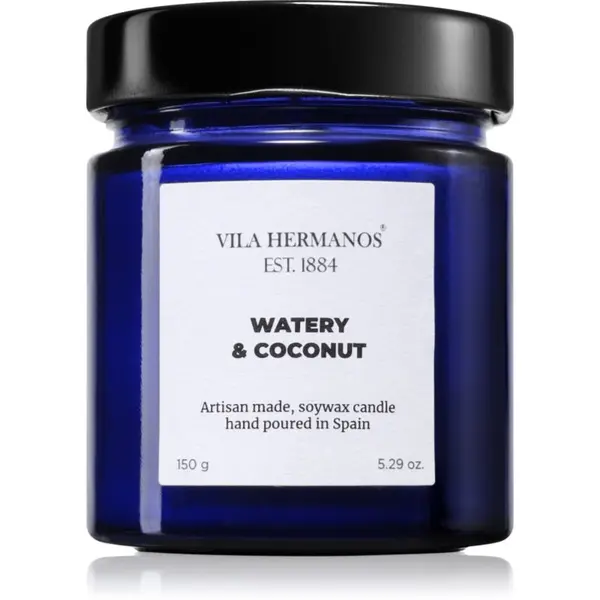 Vila Hermanos Vila Hermanos Apothecary Cobalt Blue Watery & Coconut dišeča sveča 150 g