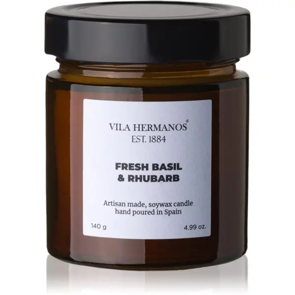 Vila Hermanos Vila Hermanos Apothecary Fresh Basil & Rhubarb dišeča sveča 150 g