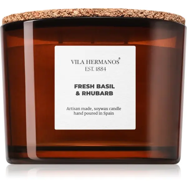 Vila Hermanos Vila Hermanos Apothecary Fresh Basil & Rhubarb dišeča sveča 350 g