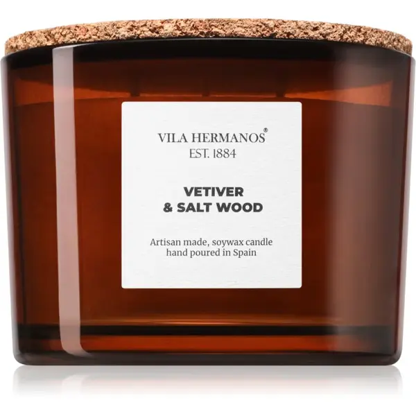Vila Hermanos Vila Hermanos Apothecary Vetiver & Salt Wood dišeča sveča 350 g