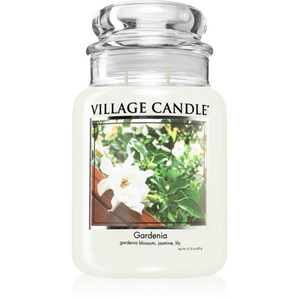 Village Candle Village Candle Gardenia dišeča sveča  (Glass Lid) 602 g