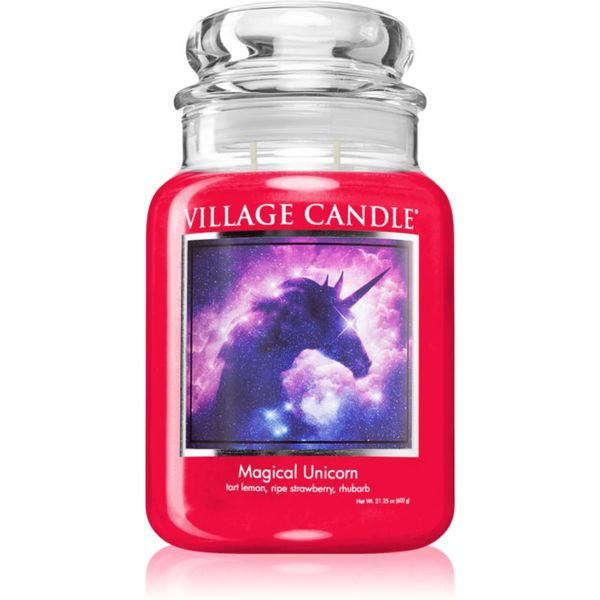 Village Candle Village Candle Magical Unicorn dišeča sveča (Glass Lid) 602 g