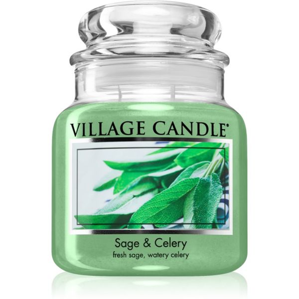 Village Candle Village Candle Sage & Celery dišeča sveča 389 g