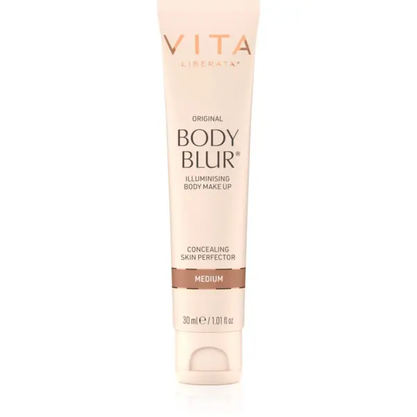 Vita Liberata Vita Liberata Body Blur Body Makeup lahek tekoči puder za obraz in telo majhno pakiranje odtenek Medium 30 ml