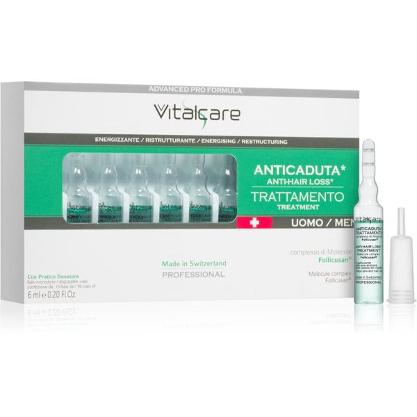 Vitalcare Professional Vitalcare Professional Anti-Hair Loss ampule proti izpadanju las za moške 10x6 ml