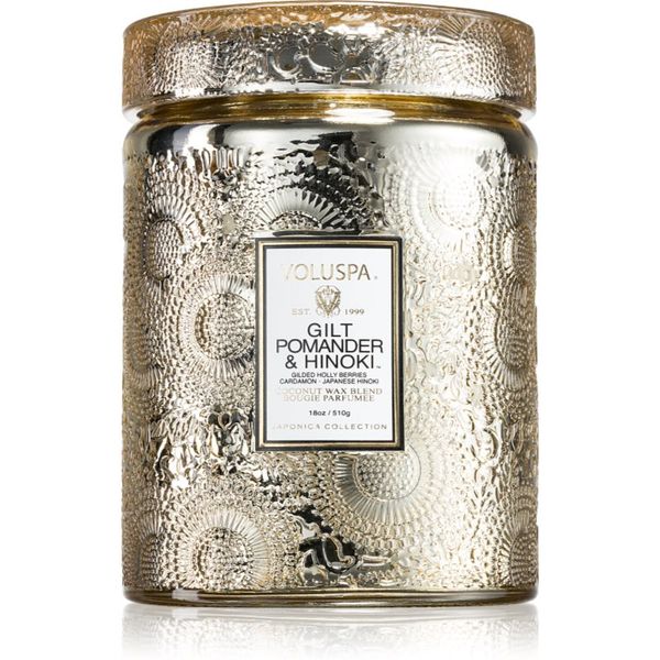 VOLUSPA VOLUSPA Japonica Holiday Gilt Pomander & Hinoki dišeča sveča 510 g
