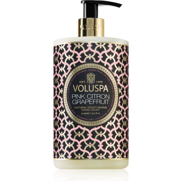 VOLUSPA VOLUSPA Maison Noir Pink Citron tekoče milo za roke z dozirno črpalko 450 ml