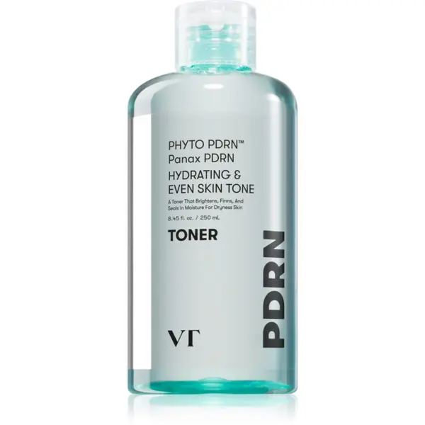 VT Cosmetics VT Cosmetics PDRN Toner vlažilni tonik za obraz za osvetlitev kože 250 ml