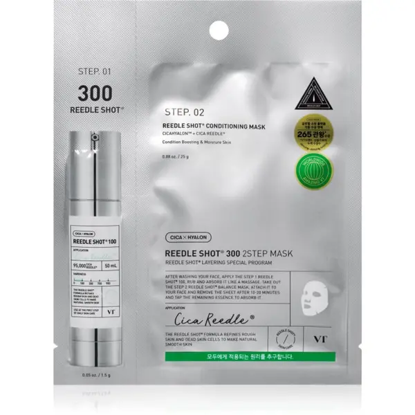 VT Cosmetics VT Cosmetics Reedle Shot 300 2-Step Mask intenzivna obnovitvena maska za dvostopenjsko nego kože 26.5 g