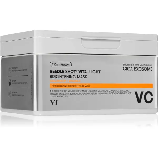 VT Cosmetics VT Cosmetics Reedle Shot Vita-Light Brightening Mask revitalizacijska maska iz platna z vitaminom C veliko pakiranje 30 kos