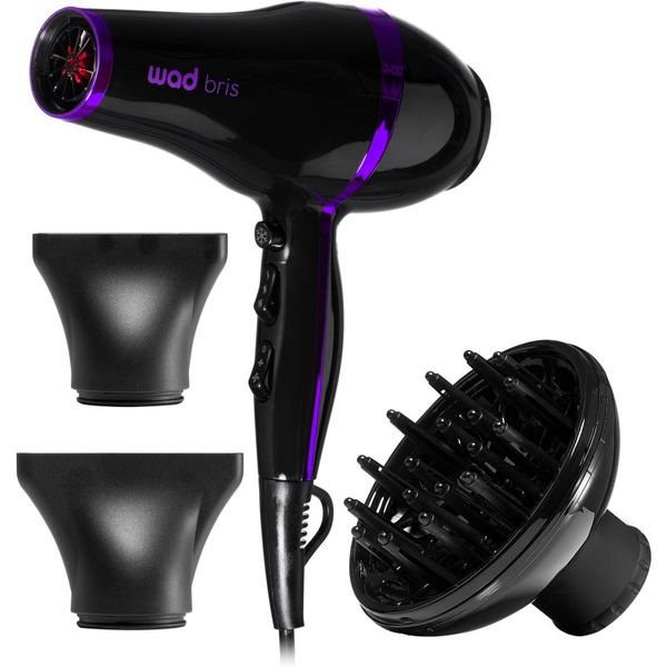 Wad Wad Bris Hair Dryer sušilec za lase Black/Purple 1 kos