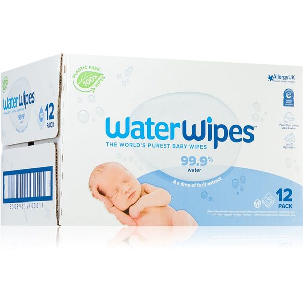 Water Wipes Water Wipes Baby Wipes 12 Pack otroški nežni vlažni robčki 12x60 kos