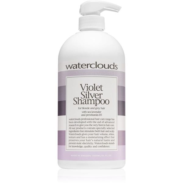 Waterclouds Waterclouds Violet Silver Shampoo šampon za nevtralizacijo rumenih tonov 1000 ml