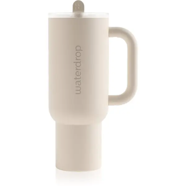 Waterdrop Waterdrop Explorer Tumbler lonček iz nerjavečega jekla s slamico White 1100 ml