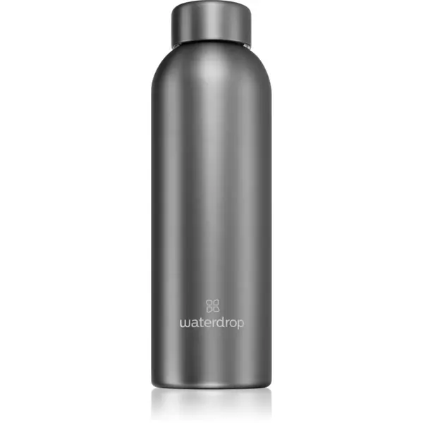 Waterdrop Waterdrop Thermo Steel Metal steklenica za vodo iz nerjavnega jekla barva Charcoal 600 ml