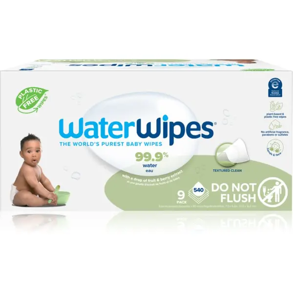 WaterWipes WaterWipes Baby Wipes Sopaberry 9 Pack otroški nežni vlažni robčki 9x60 kos