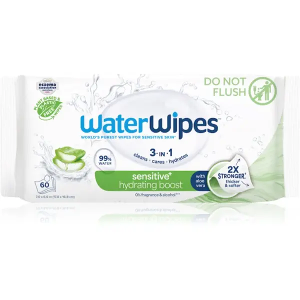WaterWipes WaterWipes Hydrating Clean osvežilni vlažilni robčki 60 kos