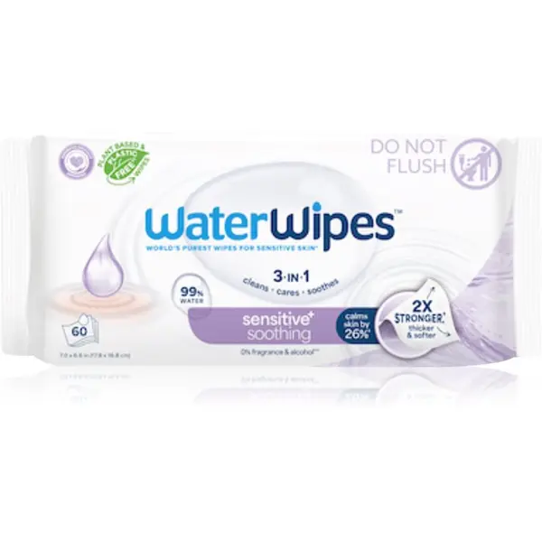 WaterWipes WaterWipes Soothing Clean otroški nežni vlažni robčki 60 kos