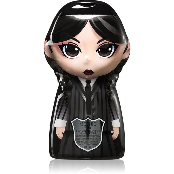 Wednesday Wednesday Gothic Cursed šampon, balzam in gel za prhanje 3v1 za otroke Blackberry 400 ml