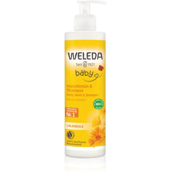 Weleda Weleda Baby šampon in gel za umivanje 2v1 za otroke Calendula officinalis 400 ml