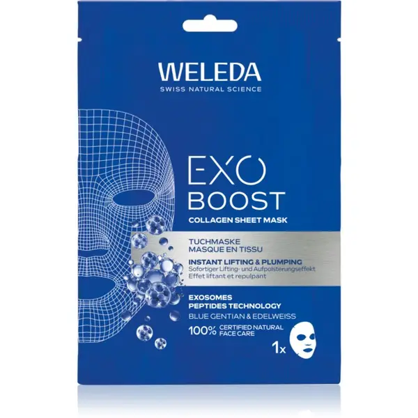 Weleda Weleda Exo Boost revitalizacijska maska iz platna s kolagenom 20 ml