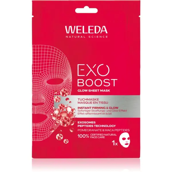 Weleda Weleda Exo Boost revitalizacijska maska iz platna za učvrstitev obraza 20 ml