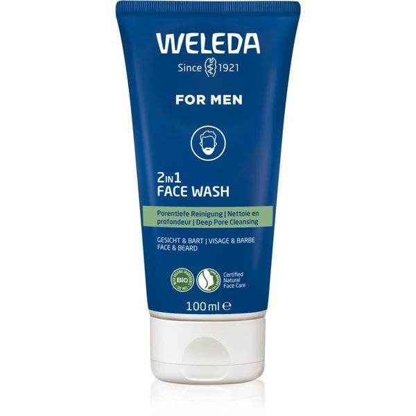 Weleda Weleda For Men 2v1 čistilni gel za obraz in brado 100 ml