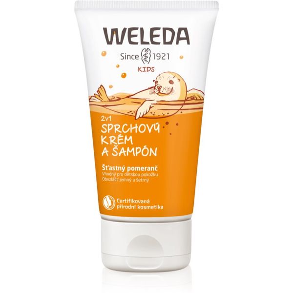 Weleda Weleda Kids Happy Orange krema za prhanje in šampon za otroke 2 v 1 150 ml