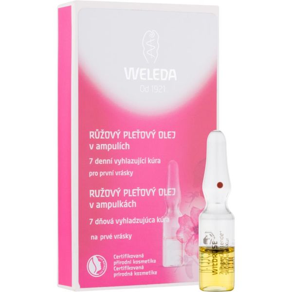 Weleda Weleda Rose olje za obraz v ampulah - 7-dnevna gladilna kura 7x0.8 ml