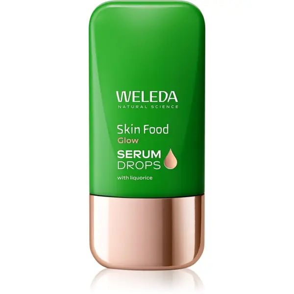 Weleda Weleda Serum Drops Skin Food Glow serum za osvetljevanje za poenotenje tona kože 30 ml