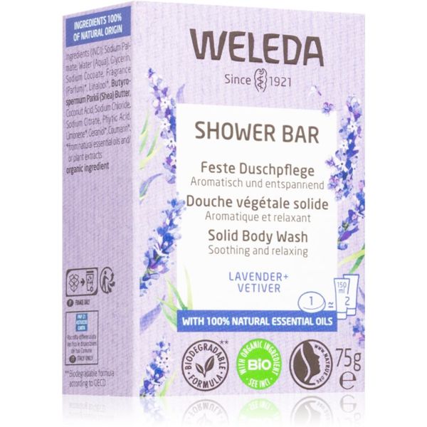 Weleda Weleda Shower Bar Lavender trdo milo s sivko 75 g