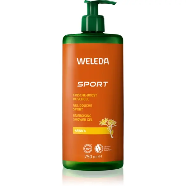 Weleda Weleda Sport osvežujoč gel za prhanje z regeneracijskim učinkom Arnica, Rosemary, Lavender 750 ml