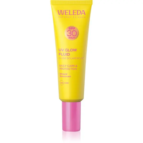 Weleda Weleda UV Glow Fluid fluid za obraz za osvetlitev kože SPF 30 30 ml