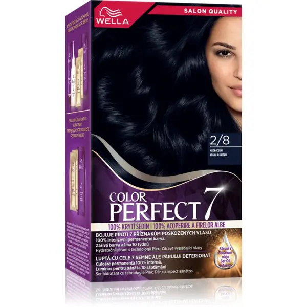 Wella Wella Color Perfect barva za lase odtenek 2/8 Blue Black 1 kos