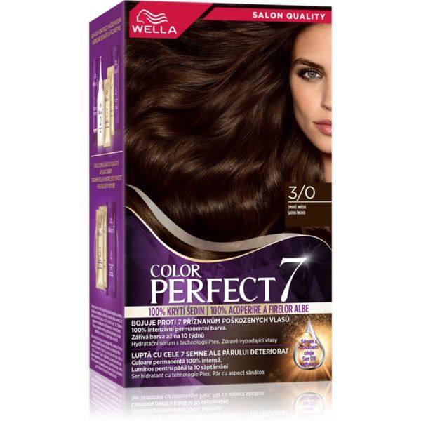 Wella Wella Color Perfect barva za lase odtenek 3/0 Dark Brown 1 kos