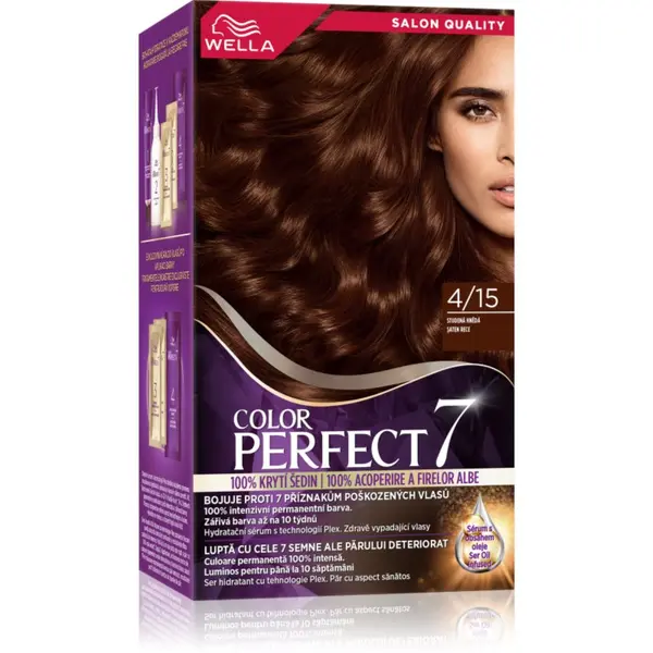 Wella Wella Color Perfect barva za lase odtenek 4/15 Cool Evening Brown 1 kos
