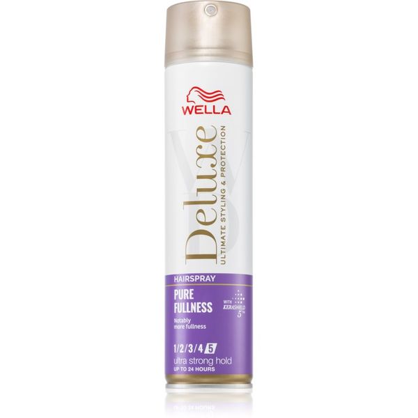 Wella Wella Deluxe Pure Fullness lak za lase z ekstra močnim utrjevanjem za volumen 250 ml