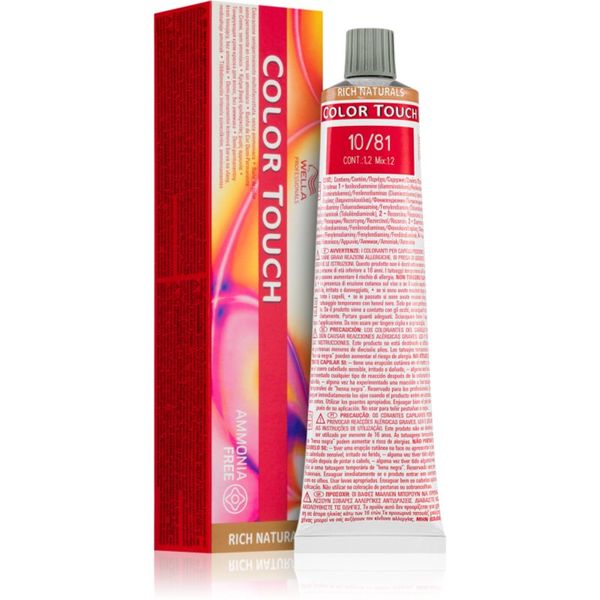 Wella Professionals Wella Professionals Color Touch Rich Naturals barva za lase odtenek 10/81  60 ml