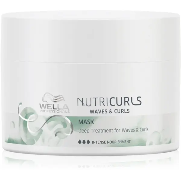 Wella Professionals Wella Professionals Nutricurls Waves & Curls maska za glajenje las za valovite in kodraste lase 150 ml