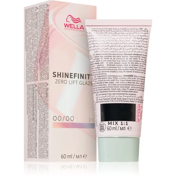 Wella Professionals Wella Professionals Shinefinity Zero Lift Glaze poltrajna barva za lase odtenek 00/00 - Crystal Glaze 60 ml