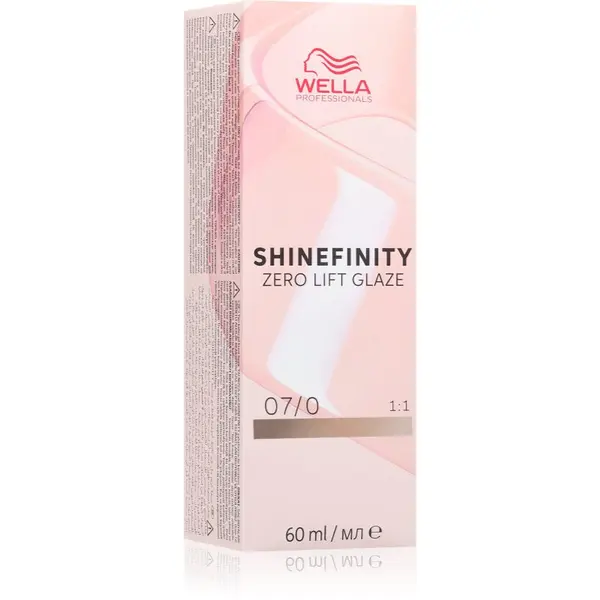 Wella Professionals Wella Professionals Shinefinity Zero Lift Glaze poltrajna barva za lase odtenek 07/0 60 ml